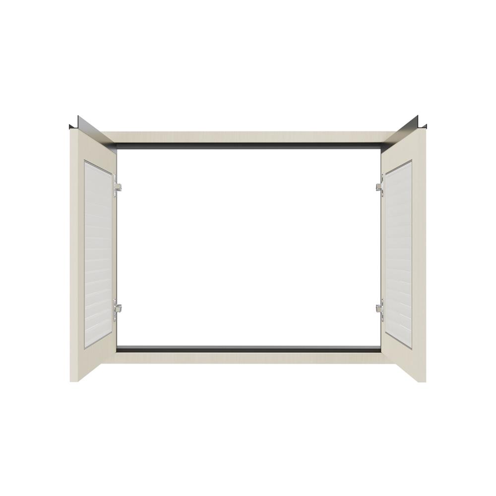 บานซิงค์คู่เกล็ดเต็ม JUPITER SILKY MOON 83x63 ซม.