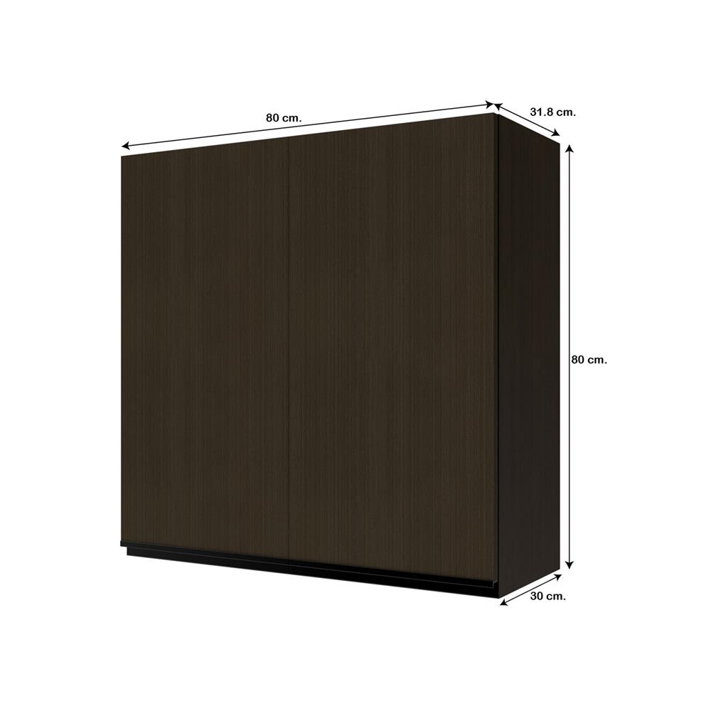 ตู้แขวนคู่ JUPITER SILKY BROWN 80x80 ซม.
