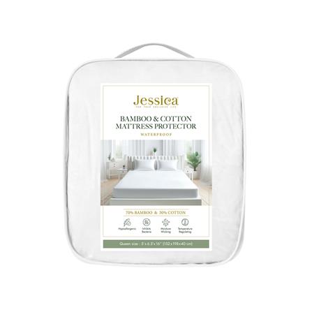 ผ้ารองกันเปื้อน 5 ฟุต JESSICA BAMBOO 20516 สี WHITE_4