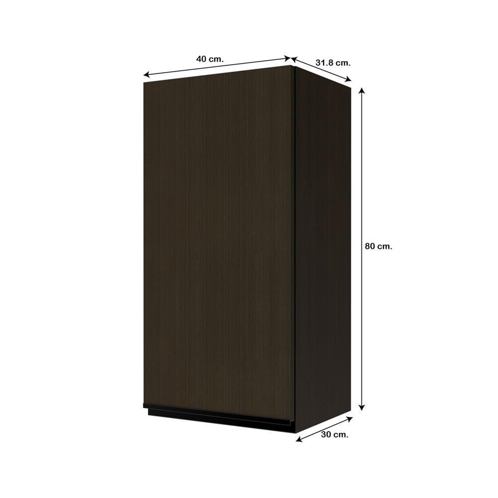 ตู้แขวนเดี่ยว JUPITER SILKY BROWN 40x80 ซม.