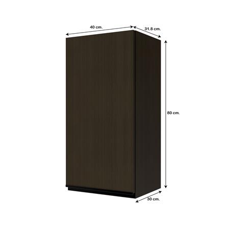 ตู้แขวนเดี่ยว JUPITER SILKY BROWN 40x80 ซม._4