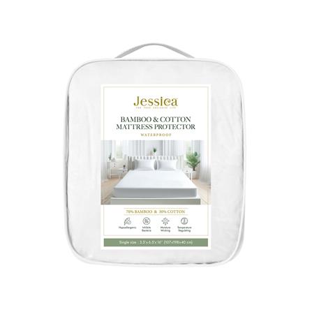 ผ้ารองกันเปื้อน 3.5 ฟุต JESSICA BAMBOO 20517 สี WHITE_4