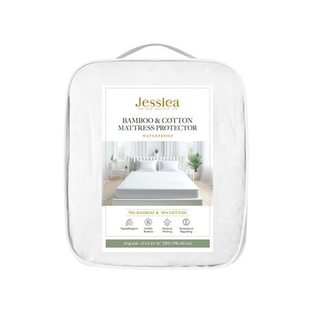 ผ้ารองกันเปื้อน 6 ฟุต JESSICA BAMBOO 20515 สี WHITE_4