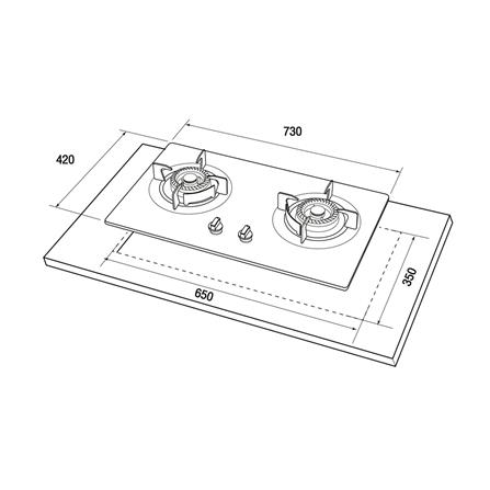 เตาฝังแก๊ส MESTER MS3732 73 ซม._11