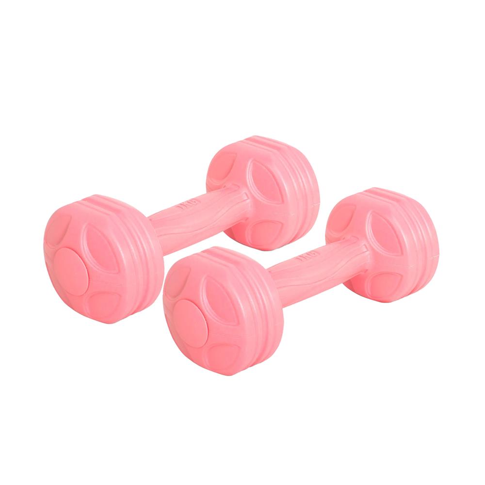 ดัมเบลหุ้ม PVC IRONTEC 1 กก. สีชมพู