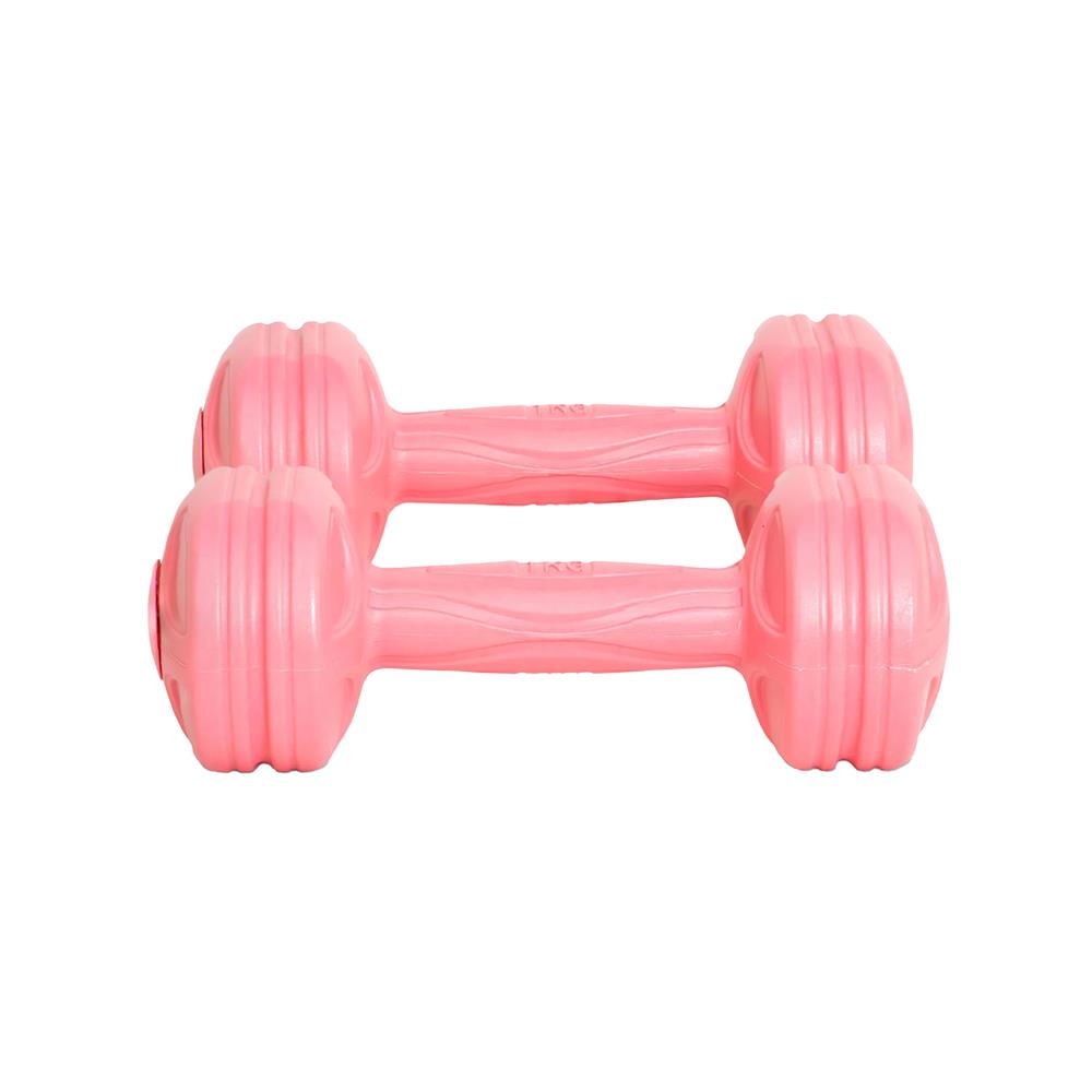 ดัมเบลหุ้ม PVC IRONTEC 1 กก. สีชมพู