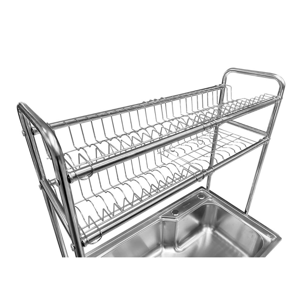 ซิงค์ขาตั้ง 1 หลุม DYNA HOME DH-7545-DBGB 2S สีเงิน