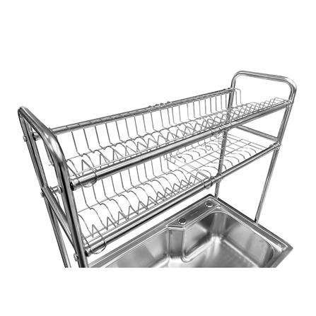 ซิงค์ขาตั้ง 1 หลุม DYNA HOME DH-7545-DBGB 2S สีเงิน_3