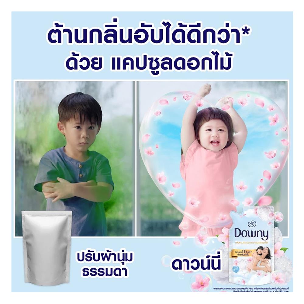 รีฟิลน้ำยาปรับผ้านุ่ม DOWNY 1.1 ลิตร กลิ่นละมุนจากฟองสบู่และดอกไม้