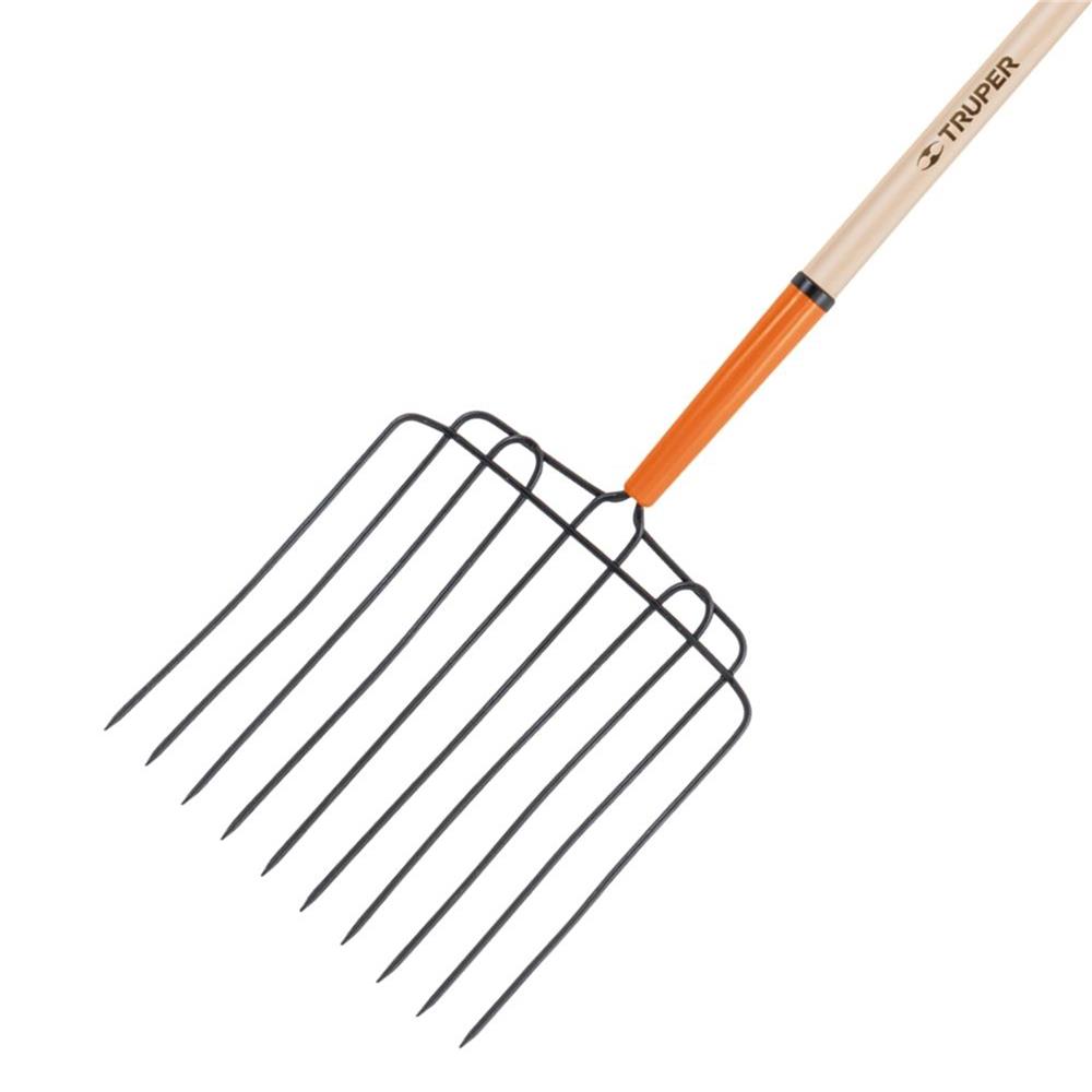 ส้อมเหล็ก 10 ซี่ ด้ามไม้ TRUPER 102562 48 นิ้ว