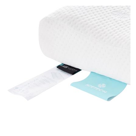 หมอนสุขภาพ ยางพารา LOTUS ICETECH 13.5x22 นิ้ว สีขาว_3