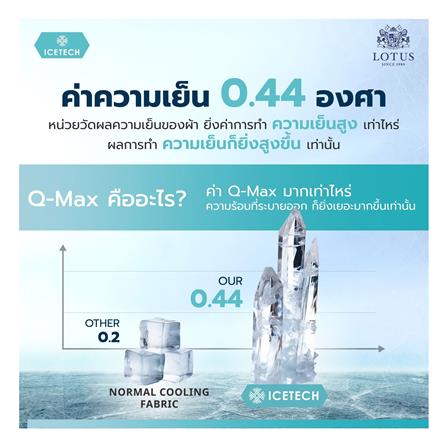 หมอนสุขภาพ ยางพารา LOTUS ICETECH 13.5x22 นิ้ว สีขาว_19