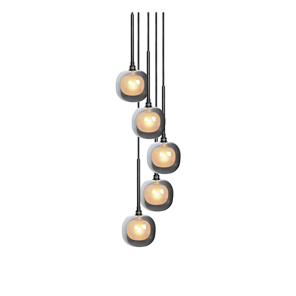 ไฟช่อ L&E 01-03082 สีดำ 5 หัว