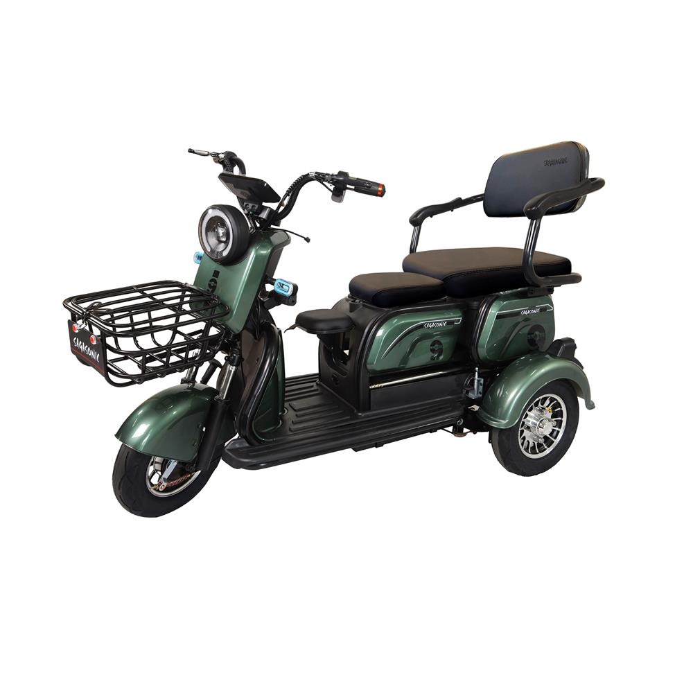 สกู๊ตเตอร์ไฟฟ้า 3 ล้อ SAGASONIC X6 สีเขียว