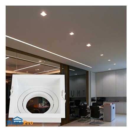 ดาวน์ไลท์ L&E HG 24-04605 3.3 นิ้ว สีขาว เหลี่ยม_3