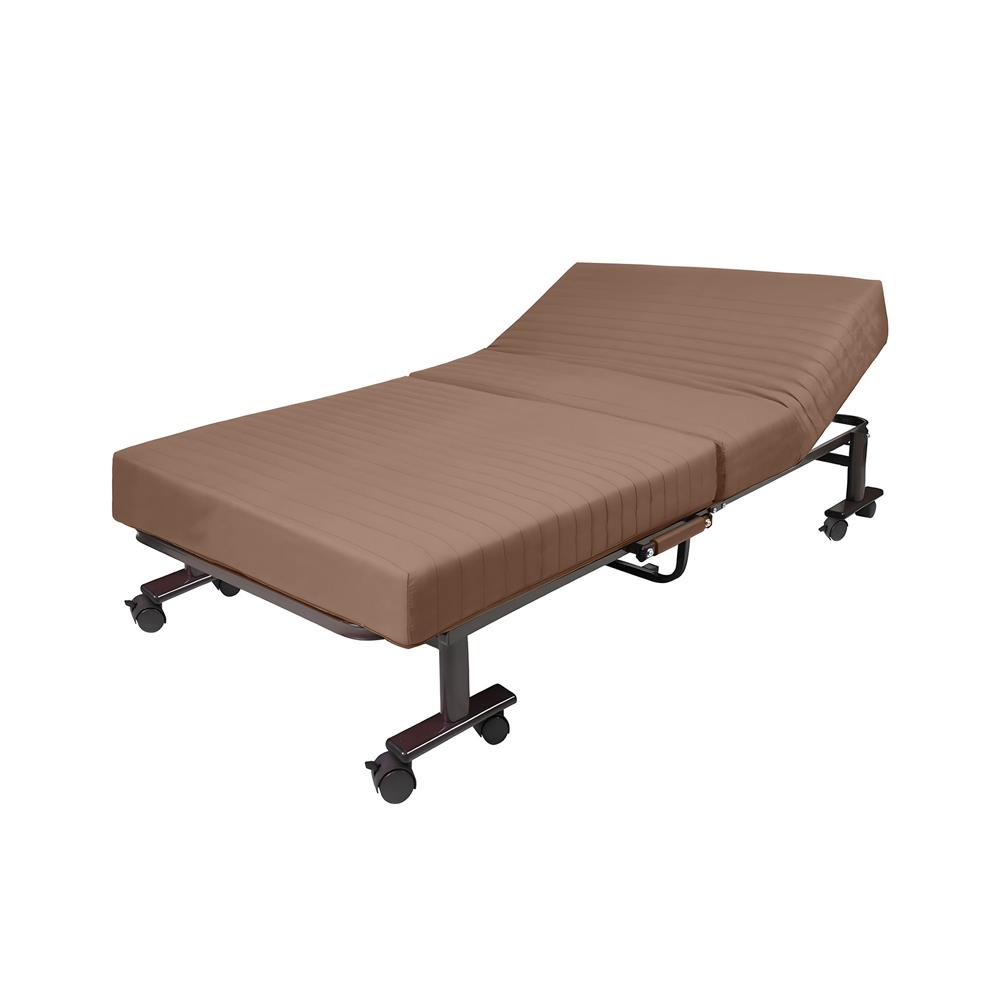 เตียงพับพร้อม TOPPER THAIBULL OLT504-240-100 สีน้ำตาล