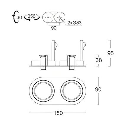 ดาวน์ไลท์ L&E HG 24-04744 3.3 นิ้ว สีขาว กลม_4