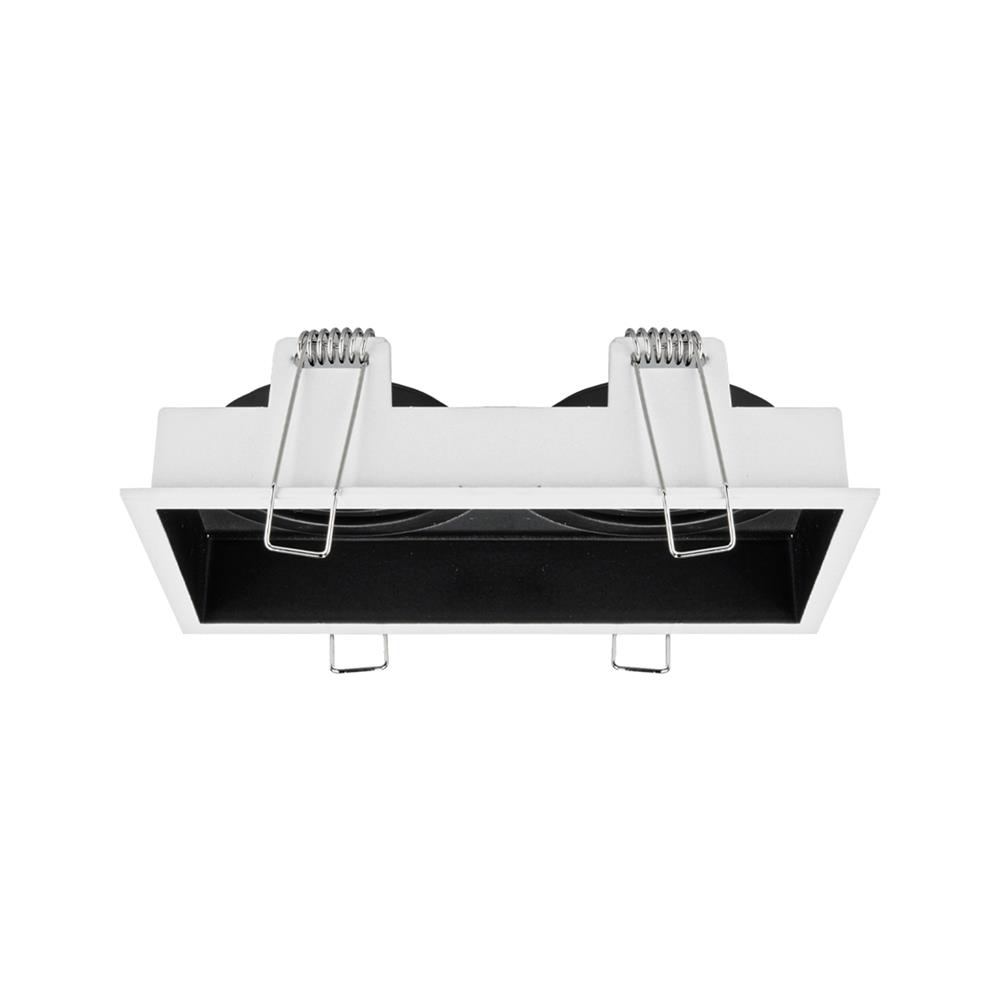 ดาวน์ไลท์ L&E HG 24-04610 6.14 นิ้ว สีขาว/ดำ เหลี่ยม