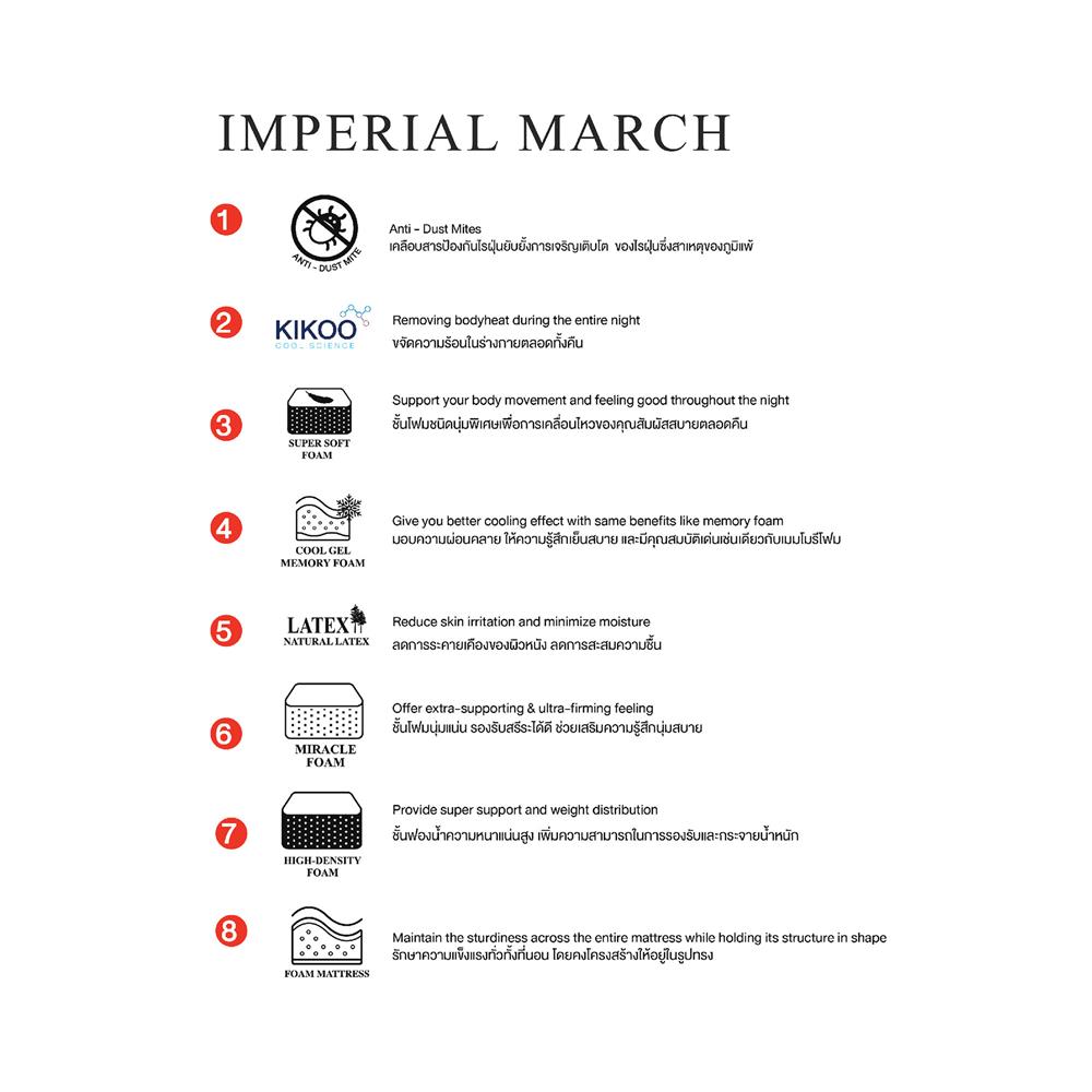 ที่นอน 6 ฟุต SLUMBERLAND IMPERIAL MARCH