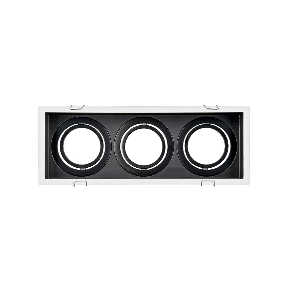 ดาวน์ไลท์ L&E HG 24-04611 9.21 นิ้ว สีขาว/ดำ เหลี่ยม