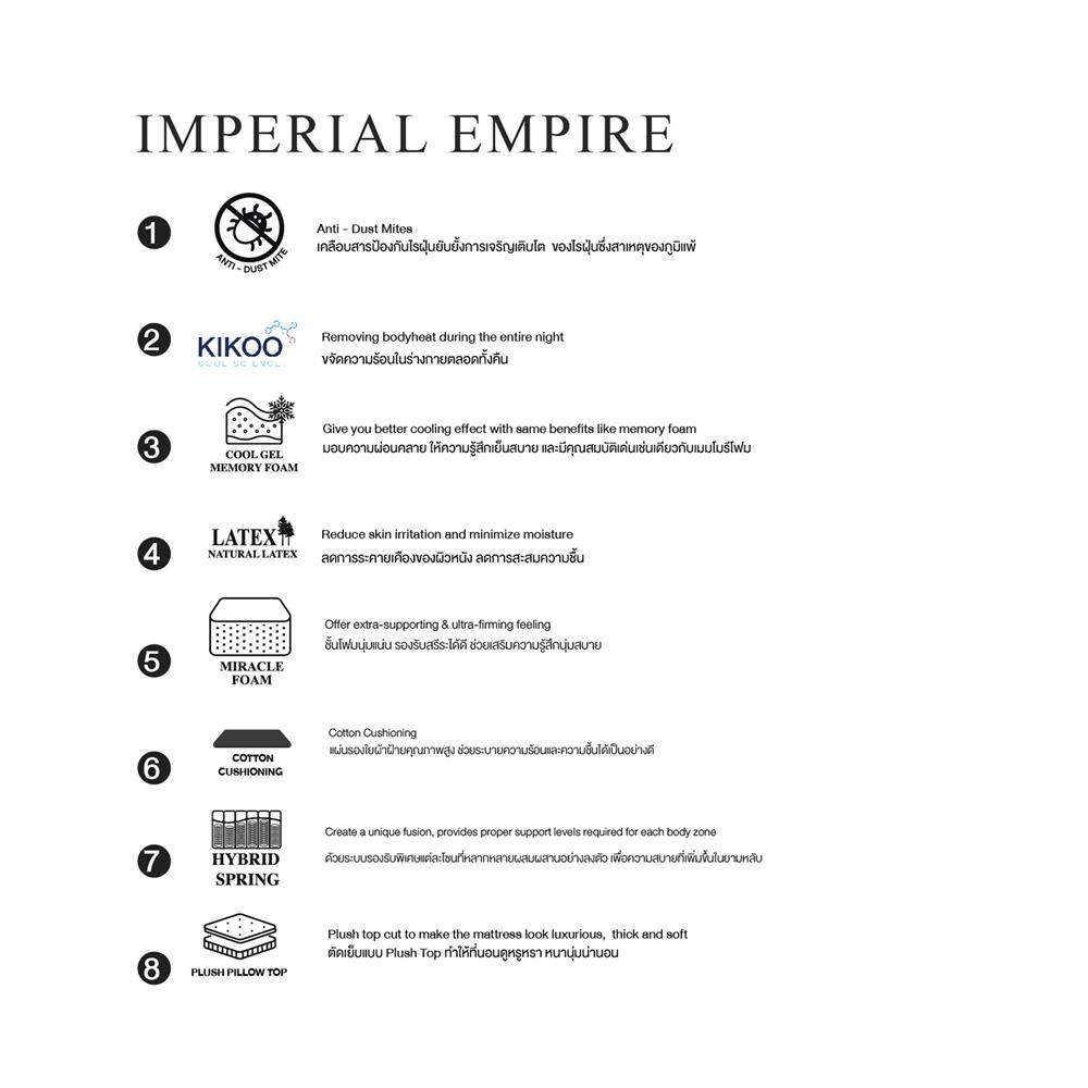 ที่นอน 6 ฟุต SLUMBERLAND IMPERIAL EMPIRE