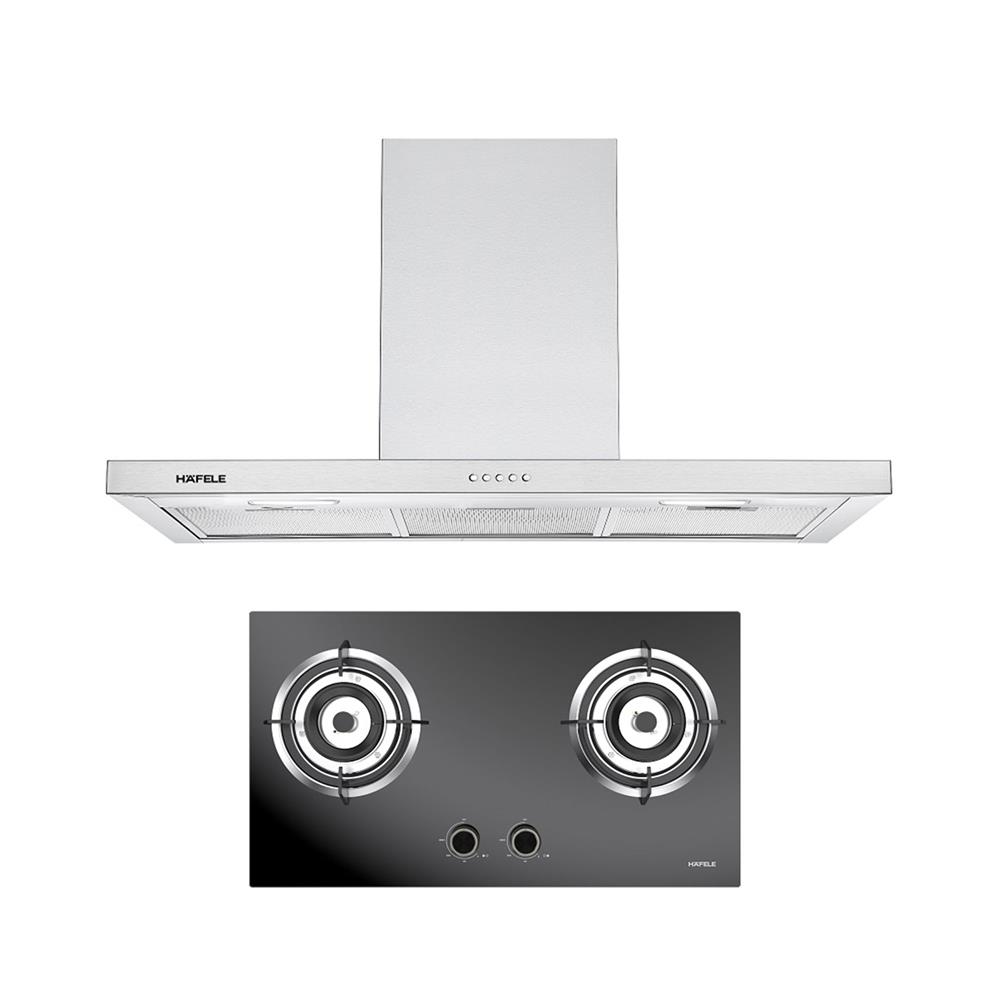 เตาฝัง+เครื่องดูดควัน HAFELE AQUILO+ALULA 495.07.580