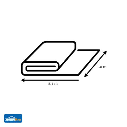 ผ้าใบก่อสร้าง MESH SHEET DEXZON 270 กรัม 1.8X5.1 ม. สีเทา_4