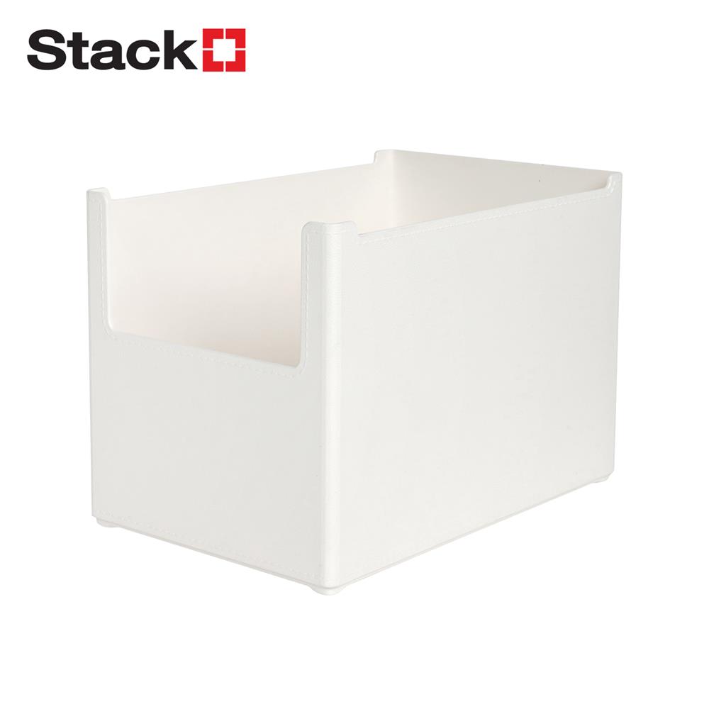 กล่องอเนกประสงค์ STACKO LIVE SIZE M 14X21X15 ซม. สีขาว