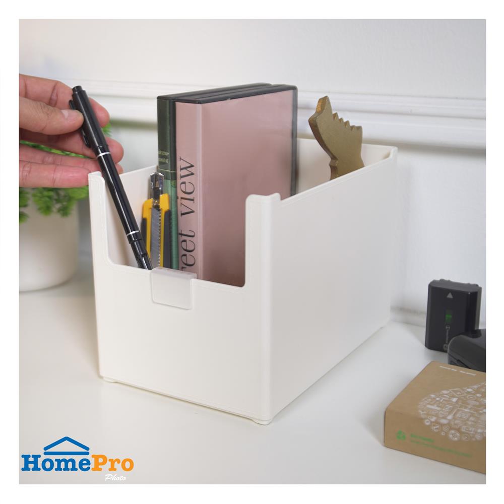 กล่องอเนกประสงค์ STACKO LIVE SIZE M 14X21X15 ซม. สีขาว