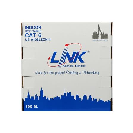 สาย LAN CAT6 LINK US-9106LSZH-1 100 ม. สีขาว_1