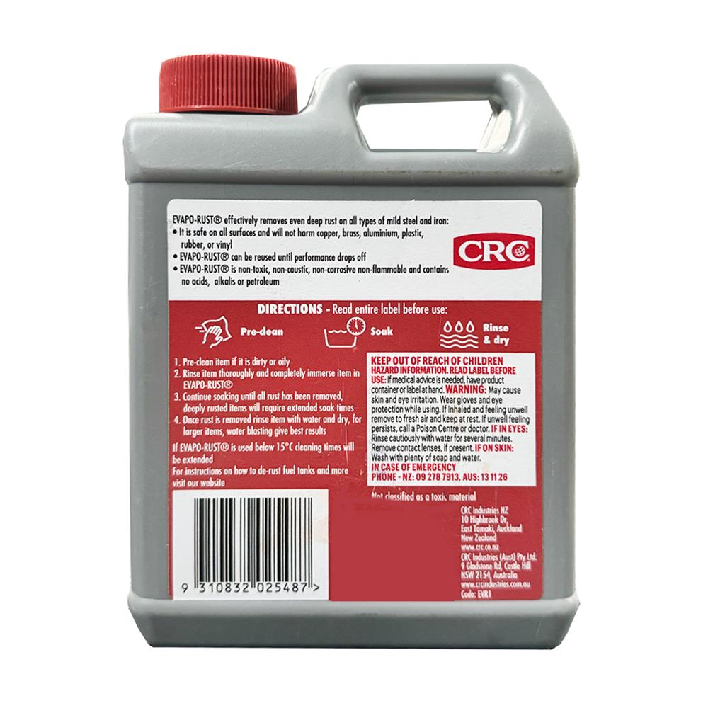 น้ำยาล้างคราบสนิมชนิดไม่กัดกร่อน CRC 1 ลิตร