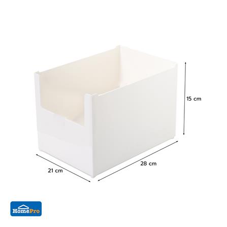 กล่องอเนกประสงค์ STACKO LIVE SIZE XL 21X28X15 ซม. สีขาว_6