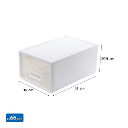 กล่องลิ้นชัก STACKO MODULAR 15 ลิตร 45X30X20.5 ซม. สีขาว_5