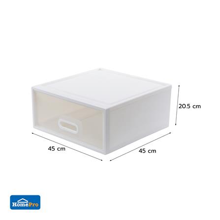 กล่องลิ้นชัก STACKO MODULAR 25 ลิตร 45X45X20.5 ซม. สีขาว_7