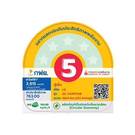 ตู้เย็น MULTI DOOR LG GC-V24FFCHB.AEV 22.7 คิว สีดำ อินเวอร์เตอร์_6