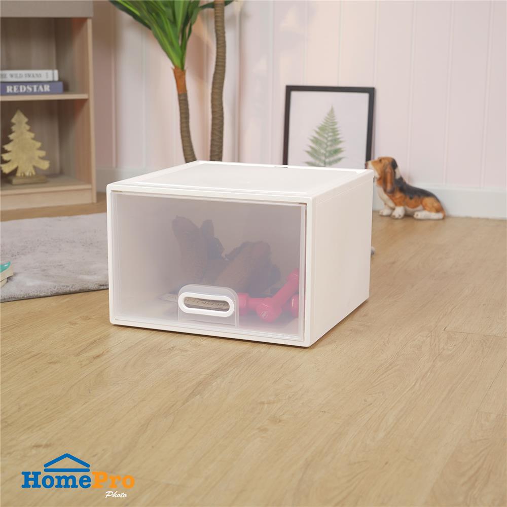 กล่องลิ้นชัก STACKO MODULAR 40 ลิตร 45X45X30.5 ซม. สีขาว