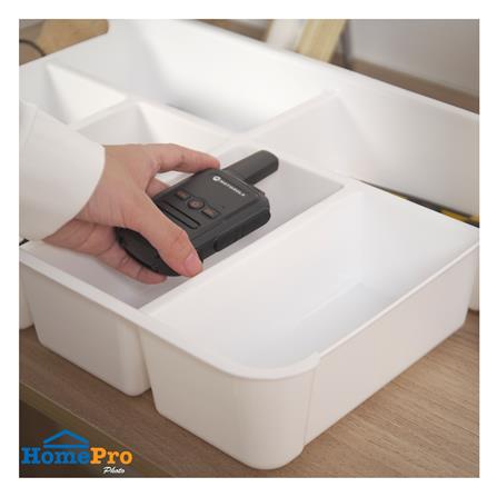 กล่องเก็บของพร้อมถาดแบ่ง STACKO SIZE M 45.5X33.5X27 ซม. สีใส_5