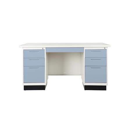 โต๊ะทำงานเหล็ก KIOSK BS-956 150 ซม. สีเทาอ่อน_0