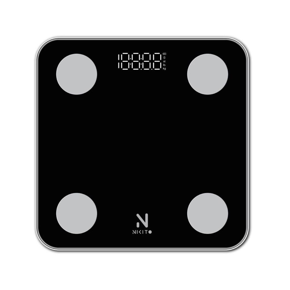 เครื่องชั่งน้ำหนักวัดมวลกาย NIKITO CF598BLE สีดำ