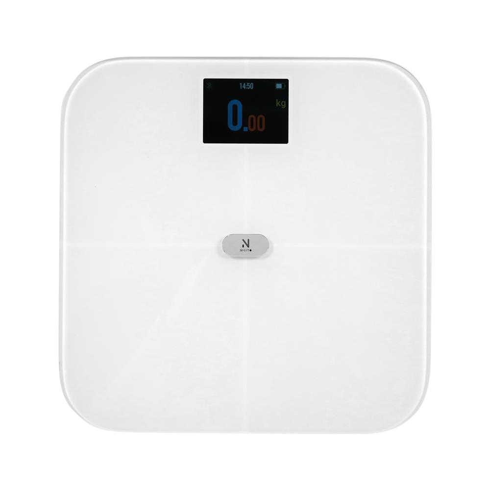 เครื่องชั่งน้ำหนักวัดมวลกาย NIKITO CF588BLE+WIFI สีขาว