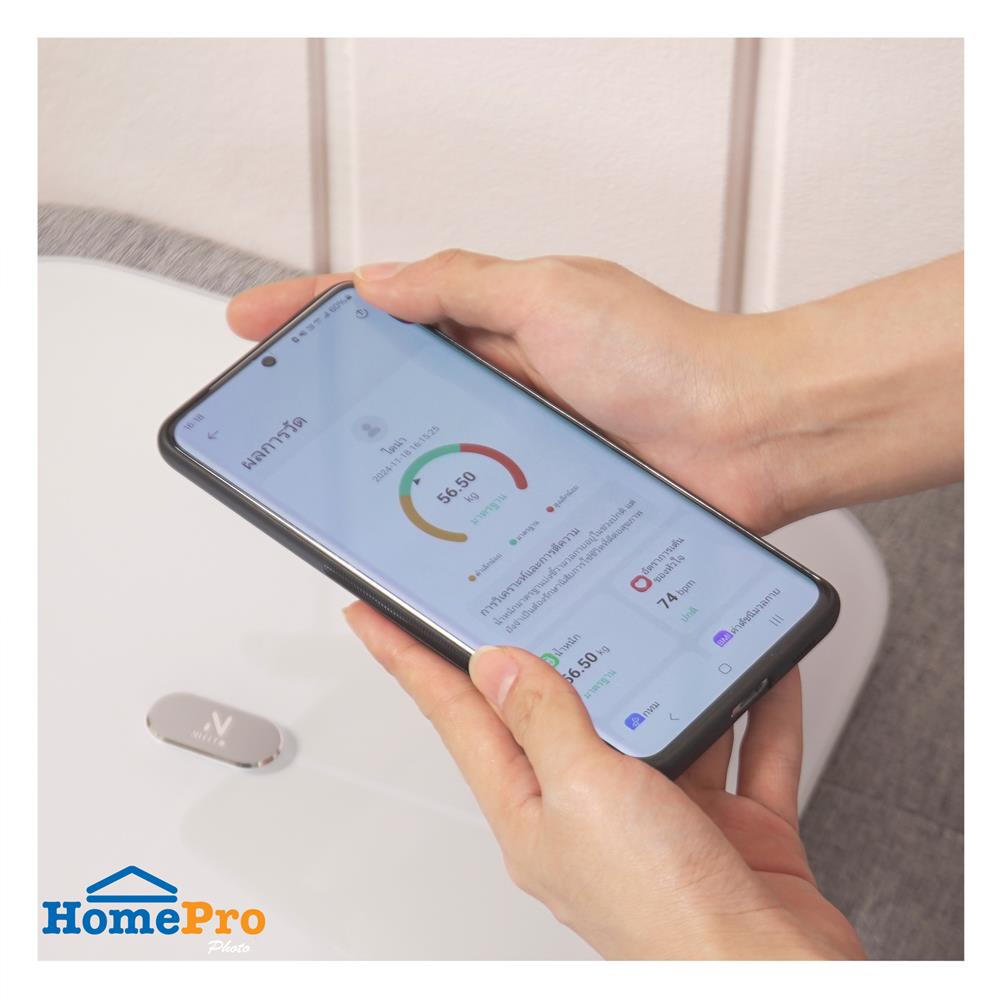 เครื่องชั่งน้ำหนักวัดมวลกาย NIKITO CF588BLE+WIFI สีขาว