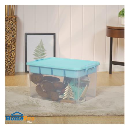 กล่องเก็บของพร้อมถาดแบ่ง STACKO 45.5X33.5X27 ซม. สีฟ้า_5