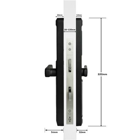 กลอนดิจิตอล CONLOCK CL-X50 สีทอง_7