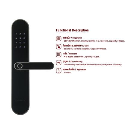 กลอนดิจิตอล CONLOCK CL-K2MAX สีดำ_3