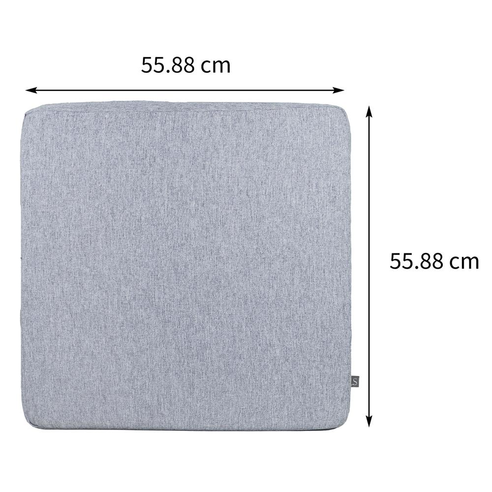 เบาะรองนั่งกันน้ำ HOME LIVING STYLE KLASS 22X22 นิ้ว สีเทา