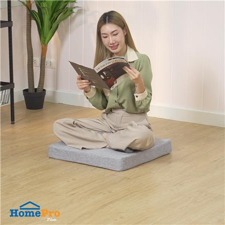 เบาะรองนั่งกันน้ำ HOME LIVING STYLE KLASS 22X22 นิ้ว สีเทา_6