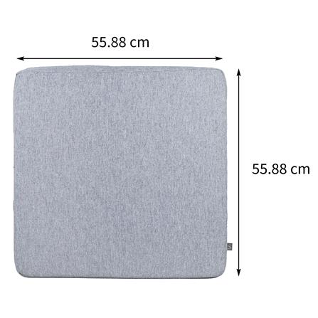 เบาะรองนั่งกันน้ำ HOME LIVING STYLE KLASS 22X22 นิ้ว สีเทา_8