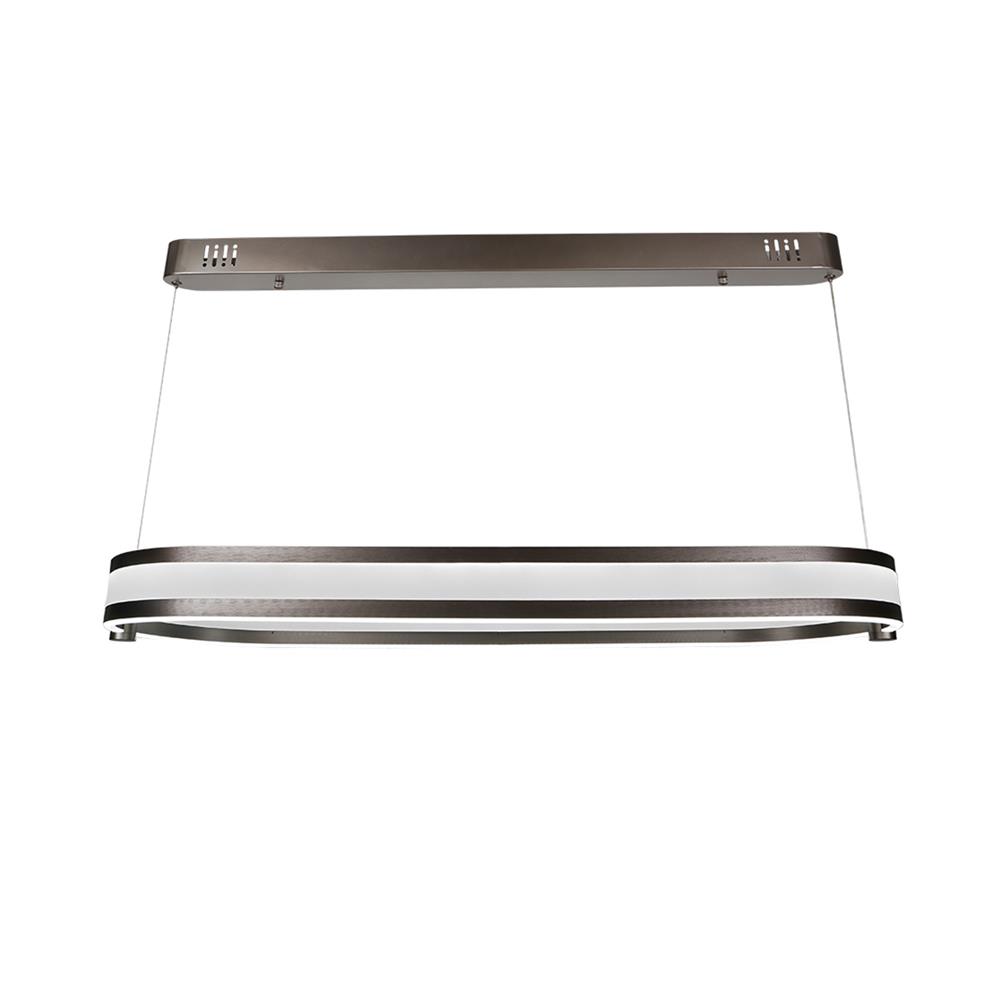 ไฟช่อ LED CARINI MD088-3890-900 56 วัตต์ DAYLIGHT/COOL WHITE/WARM WHITE สีขาว/เงิน 1 หัว