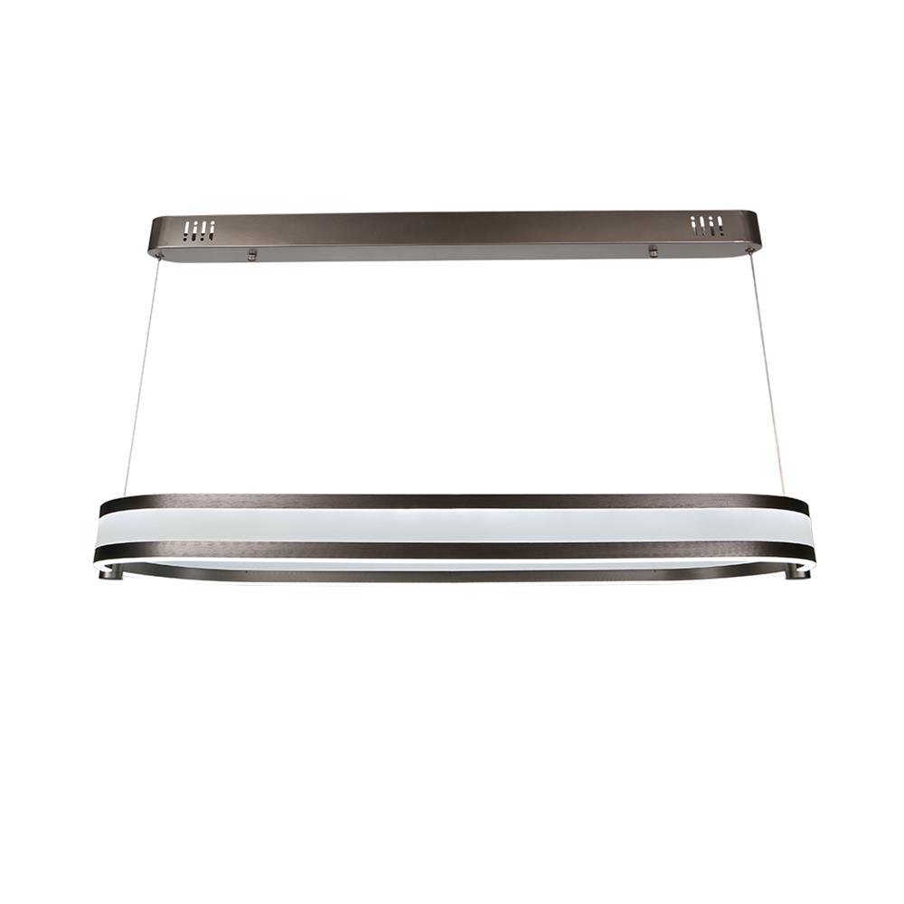 ไฟช่อ LED CARINI MD088-3890-900 56 วัตต์ DAYLIGHT/COOL WHITE/WARM WHITE สีขาว/เงิน 1 หัว