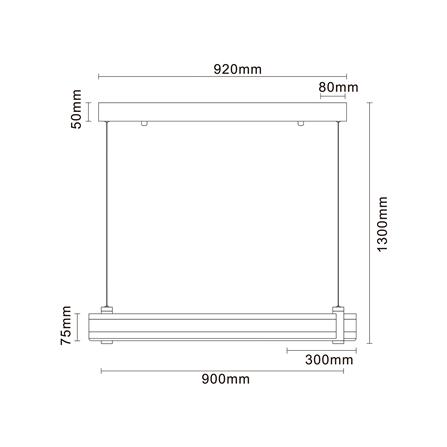 ไฟช่อ LED CARINI MD088-3890-900 56 วัตต์ DAYLIGHT/COOL WHITE/WARM WHITE สีขาว/เงิน 1 หัว_6